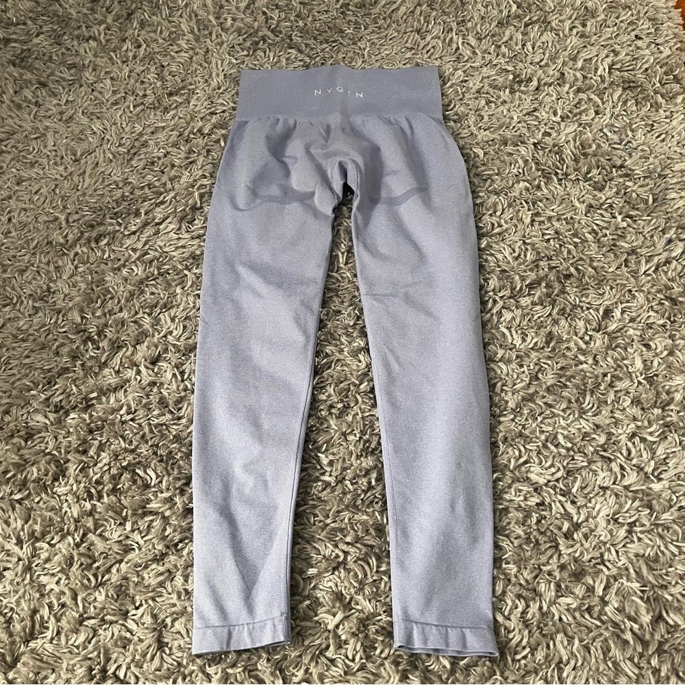 Nvgtn lilac light blue contour leggings size small